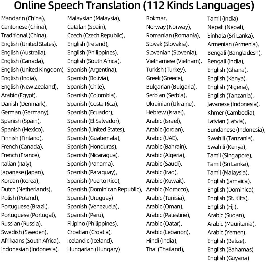 online speech translation
